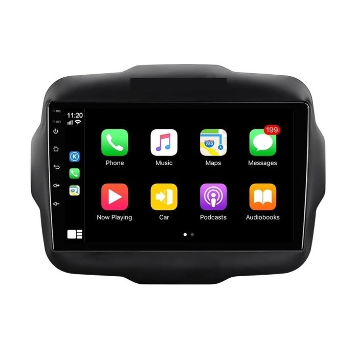 Navigatie Auto Multimedia cu GPS Jeep Renegade (2015 -2021), 4 GB RAM + 64 GB ROM, Slot Sim 4G pentru Internet, Carplay, Android, Aplicatii, USB, Wi-F