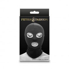 Fetish & Fashion - Eyes & Mouth Hood - Black - Alternate Package