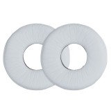 Set 2 Perne de urechi pentru casti Sony MDR-V150/MDR-V250/MDR-V300, Kwmobile, Alb, Piele ecologica, 45052.02