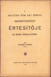 HST C1150 A kalocsai rom kat erseki tanitokepzointezet ertesitoje 1913/14