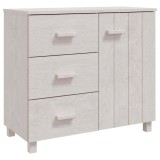 Cumpara ieftin Servanta &bdquo;HAMAR&rdquo;, alb, 90x40x80 cm, lemn masiv de pin