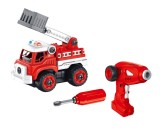 Set constructie cu surubelnita - Masina de Pompieri cu telecomanda