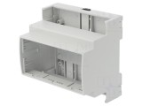 Carcasă pentru șină DIN 89x89x65mm ABS gri UL94V-0