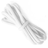 Cumpara ieftin Sireturi albe 100 cm, elastice si ajustabile, cu legare prin nod, pentru incaltare confortabila, pantofi sport, casual, sneakers, copii si adulti