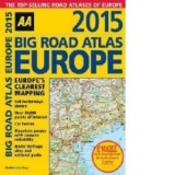 Carte Atlas Rutier Europa 2015 - Big Road Atlas Europe - AA Publishing