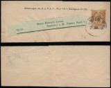 Austria 1903 Old wrapper postal stationery Wien to Frankfurt Germany DB.245