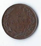 Moneda 2 bani 1867, Watt - Romania