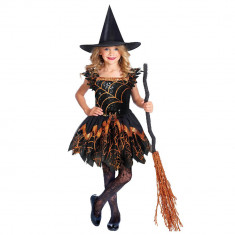 Costum Spooky Spider Witch 8-10 ani