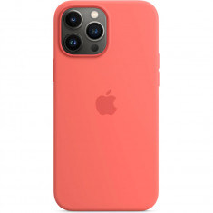 Husa spate Apple MMT62FE/A Silicone Case cu MagSafe pentru iPhone 13 Pro Max,Pink Pomelo,Blister