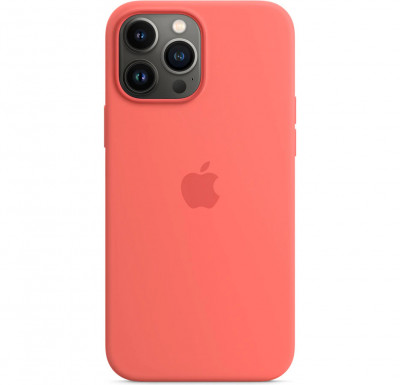 Husa spate Apple MMJE2FE/A Silicone Case cu MagSafe pentru iPhone 13,Pink Pomelo,Blister foto