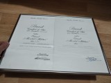 LOT DOUA BREVETE MERITUL MILITAR SEMNAT UNUL DE NICOLAE CEAUSESCU .