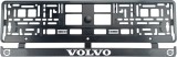 Cumpara ieftin Set 2 bucati, suport numar inmatriculare carbon VOLVO VI, Autohelix MSA