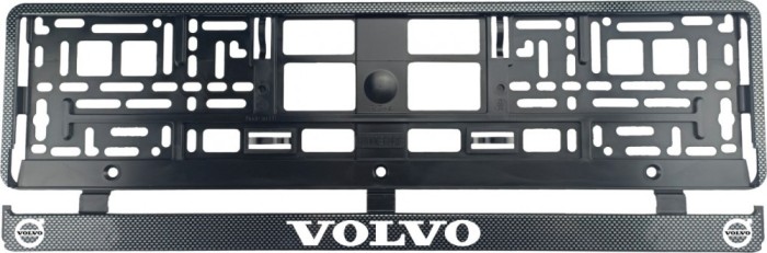 Set 2 bucati, suport numar inmatriculare carbon VOLVO VI