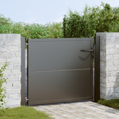 vidaXL Poartă de grădină, Poartă de grădină 105x200 cm oțel Corten foto