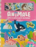 Animale. Carte cu autocolante senzoriale