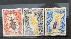 Teritoriul Sudic si Antarctic Francez (TAAF) 1972 Fauna/ Insecte, serie MNH, 6v