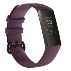 Curea Bratara Edman pentru Fitbit Charge 3 / 4, marimea L, Mov