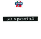 Emblema scris &bdquo;50 Special&quot; Vespa 50 S (63-84) - 50 Special (72-83) 2T AC 50cc - montaj in spate, Oem