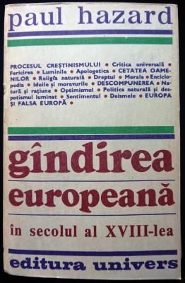 Hazard Paul, Gindirea europeana in secolul al XVIII-lea, foarte buna foto