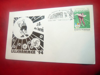 Plic FDC -Olimpiada Iarna Lillehammer 1994 foto