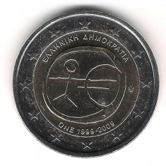 GRECIA 2 euro comemorativa 2009 EMU (10 ani Uniune) - UNC