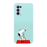 Husa compatibila cu Oppo A72, Viceversa, model Sleepy Snoppy, Silicon, TPU, Transparent, Carcasa