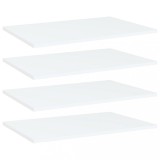 vidaXL Plăci bibliotecă, 4 buc., alb, 60 x 40 x 1,5 cm, PAL 805250