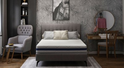 Saltea cu memorie Somnart Optimax Memory 180x190, inaltime 18cm, husa 3D detasabila si lavabila, rulata, cu manere, fermitate medie foto