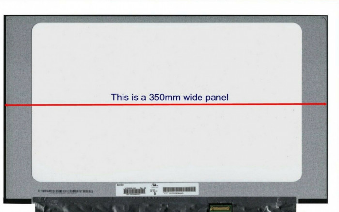 Display Laptop, NT156WHM-N44 V8.0, V8.3, NT156WHM-N45, 15.6 inch, LED, slim, nano edge, HD 1366x768, 30 pini