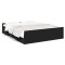 Gossi cadru pat cu sertare negru extralucios 150x200cm lemn prelucrat