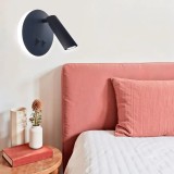 Cumpara ieftin Aplica led neagra cu spot 10W, 430LM, 3000K/4000k/6500k, diametru140mm