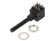 Potențiometru Axial 200&Omega; 200mW THT 6mm Plastic Stereofonic