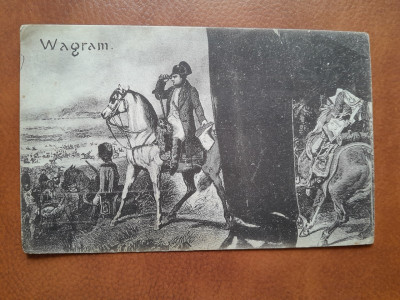 Napoleon Bonaparte la Wagram, carte postala ilustrata foto