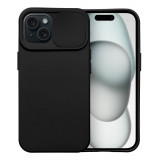 Cumpara ieftin Husa Compatibila cu Apple iPhone 15 iberry Slide Case Negru, Carcasa