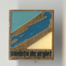 Insigna PIONIERI - CONCURSUL sportiv al elevilor - SANIUTA DE ARGINT