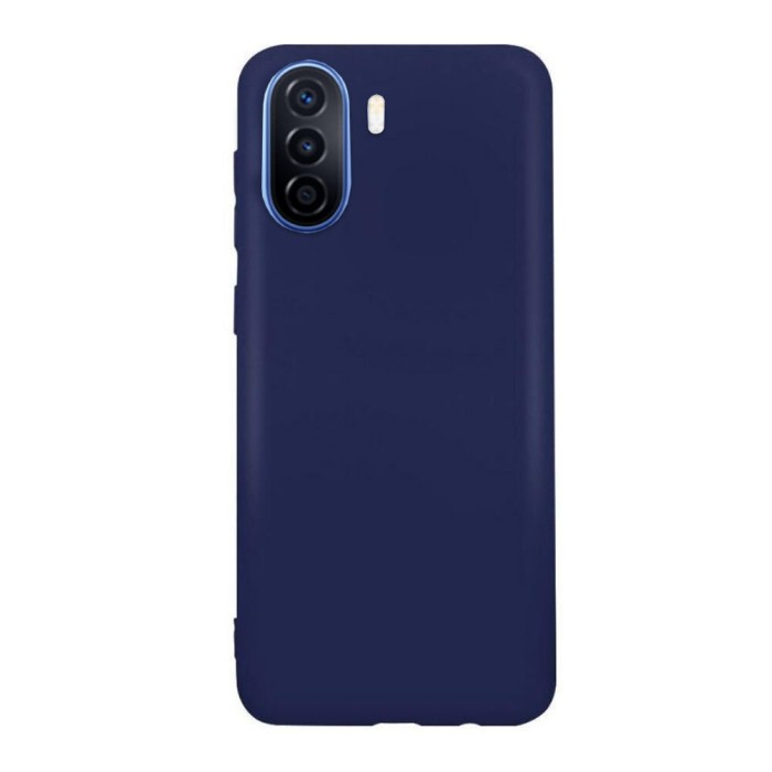 Husa compatibila cu huawei nova y70, matte efect, camera ultra safe, htpmag, albastru