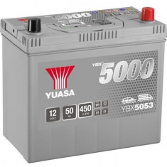 Baterie YUASA 12V 50Ah/450A YBX5000 Silver High Performance SMF (R+ terminal subțire (vehicule japoneze)) 238x129x223 B00 (pornire)
