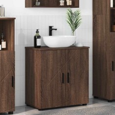 vidaXL Dulap de Baie cu raft Stejar brun 61 x 35 x 64 cm Lemn compozit 883291