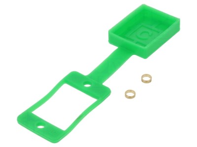 Conector garnitură soclu verde 29mm foto