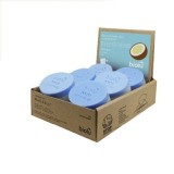 Gel de dus solid hidratant Biolu 12 buc x 55g, cocos ecologic, plastic free, organic, 2-in-1