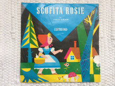 Scufita rosie fratii grimm disc vinyl single 7&amp;quot; exe593 poveste basm pentru copii foto