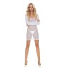Rochie Mini Sexy cu Maneci Lungi, Alb, S-L