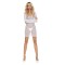 Rochie Mini Sexy cu Maneci Lungi, Alb, S-L