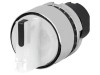 Comutator rotativ 22mm EAO Poz.i 2 albă IP65 proeminent