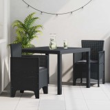 Cumpara ieftin Set de masa pentru gradina 3 buc. Antracit Polipropilena