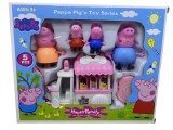 Set Peppa Pig cu masina si Familia