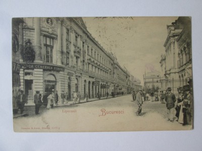 București-Strada Lipscani,case de schimb c.poș.cir.1902,stamp.Zorleni/Jud.Tutova foto