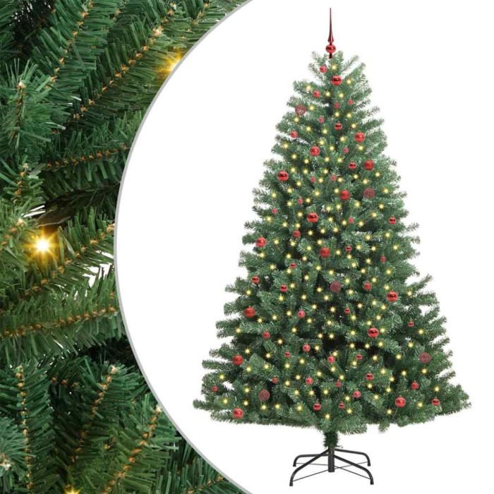 Brad de Crăciun artificial cu ramuri articulare Verde 270 cm