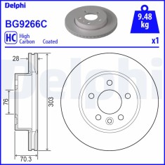 DELPHI BG9266C Disc frana