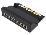 Patch Panel RJ45 Cat6 Negru 8 Porturi, Logilink
